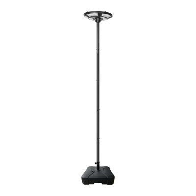 Lawn Friendly 89" Freestanding Lamp Post with Dual-Charging Option