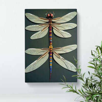 Opulent Dragonflies - Wrapped Canvas Print
