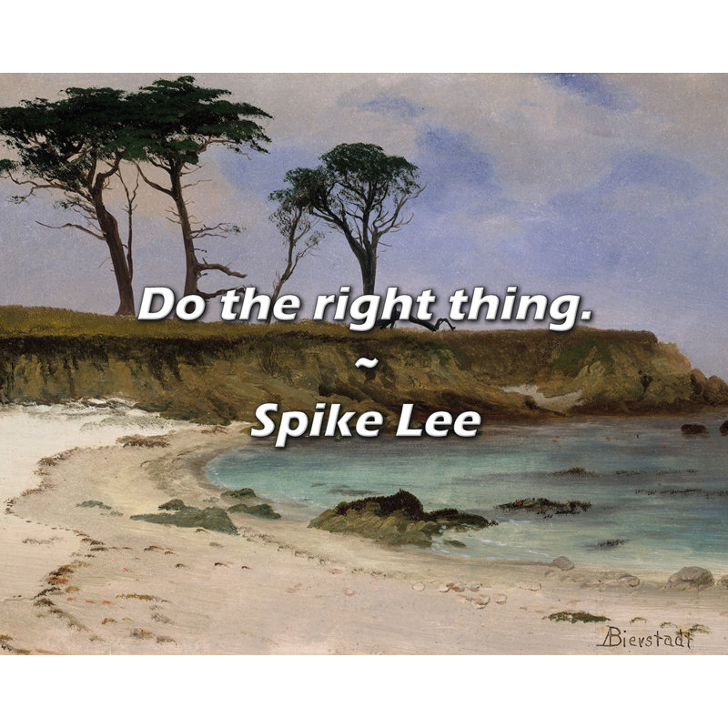 Spike Lee Quote: Do the right thing.