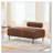 49.6" Wide Upholstered Bench with Adjustable Back-971028139