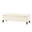 Bouton, couture de diamant, beige, rangement, design contemporain, fermeture à couvercle souple, pieds amovibles, rangement, sièges dans le vestibule, assemblage inclus, surpiqûres, coussins et couvertures nécessaires-130722673