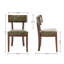 Ensemble de 2 chaises de salle à manger rembourrées rustiques avec cadres en bois massif-931295394-930793394