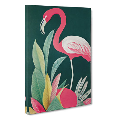 Pretty Flamingo - Wrapped Canvas Print
