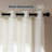  Plain Weave Faux Linen Sheer Curtains(Set of 2)-2125782551