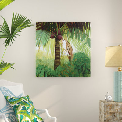 Tropic Palm I 1 Piece Wrapped Canvas Painting