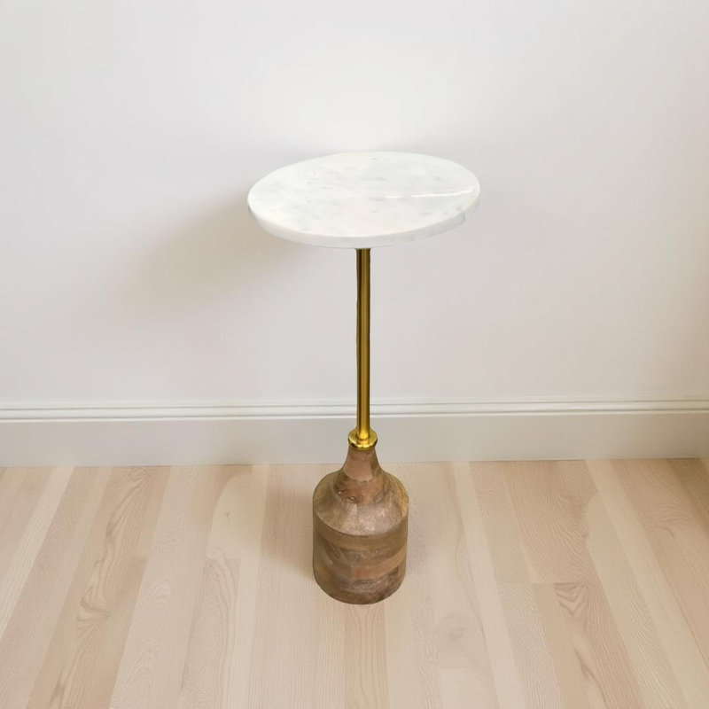 Table d'appoint en bois Mercury, Naturel