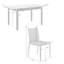 Celicia 7 Piece Extendable Modern 4 Legs Dining Set with Faux Leather Chairs-1599553664