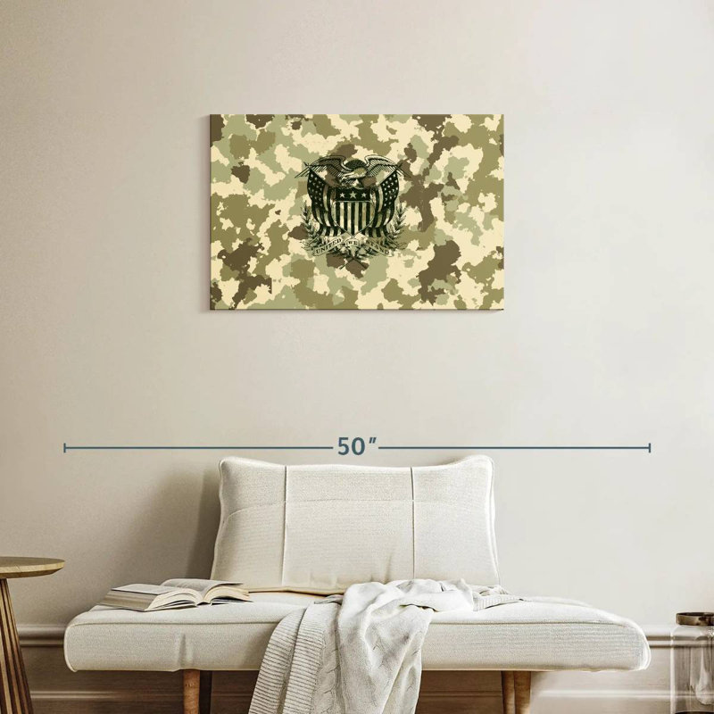 Camouflage Lelar American Eagle, H 20 po x l 30 po