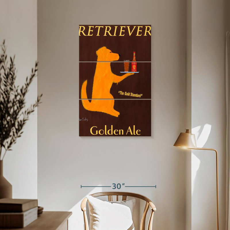 Yarlin Retriever Golden Ale, 57" H x 36" W