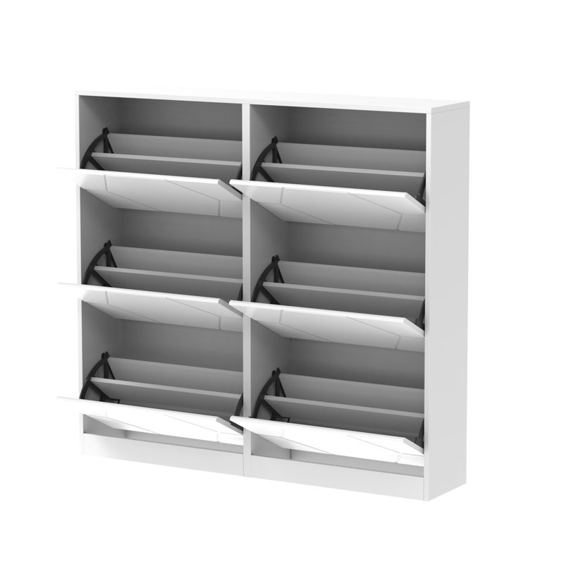 Charming Shoe Storage Cabinet With Customizable Compartments And Fine Craftsmanship
