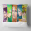 Coussin décoratif à montage sur le visage abstract portrait magnifique-29292228-29292231