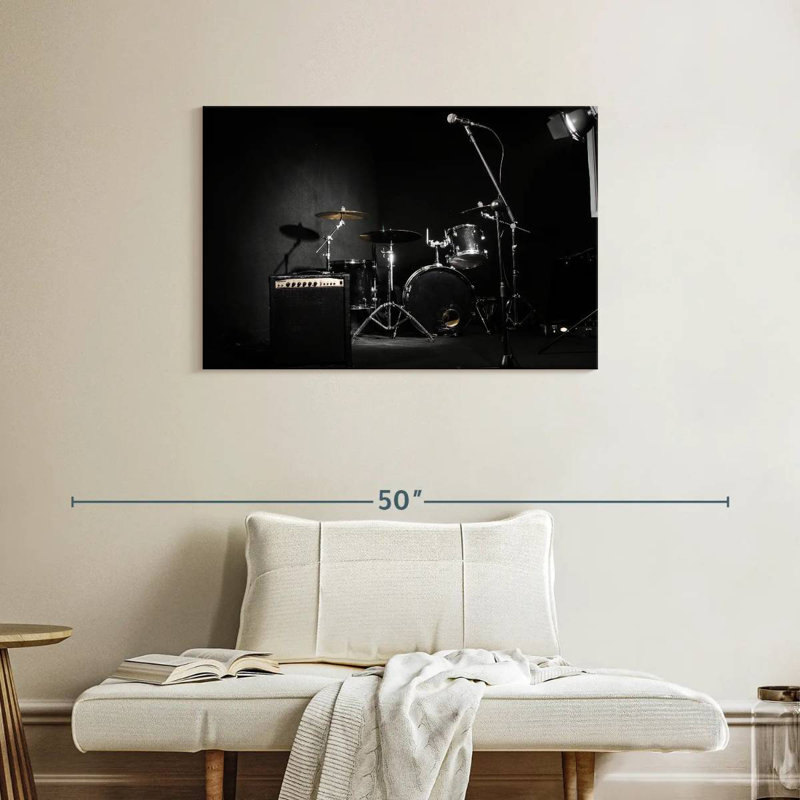 Abarca, instruments de musique sombres, H 24 po x l 36 po