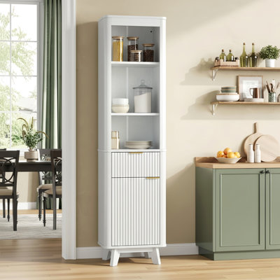 Tall Bathroom Storage Cabinet,for Bathroom,Living Room,Entryway and Kitchen