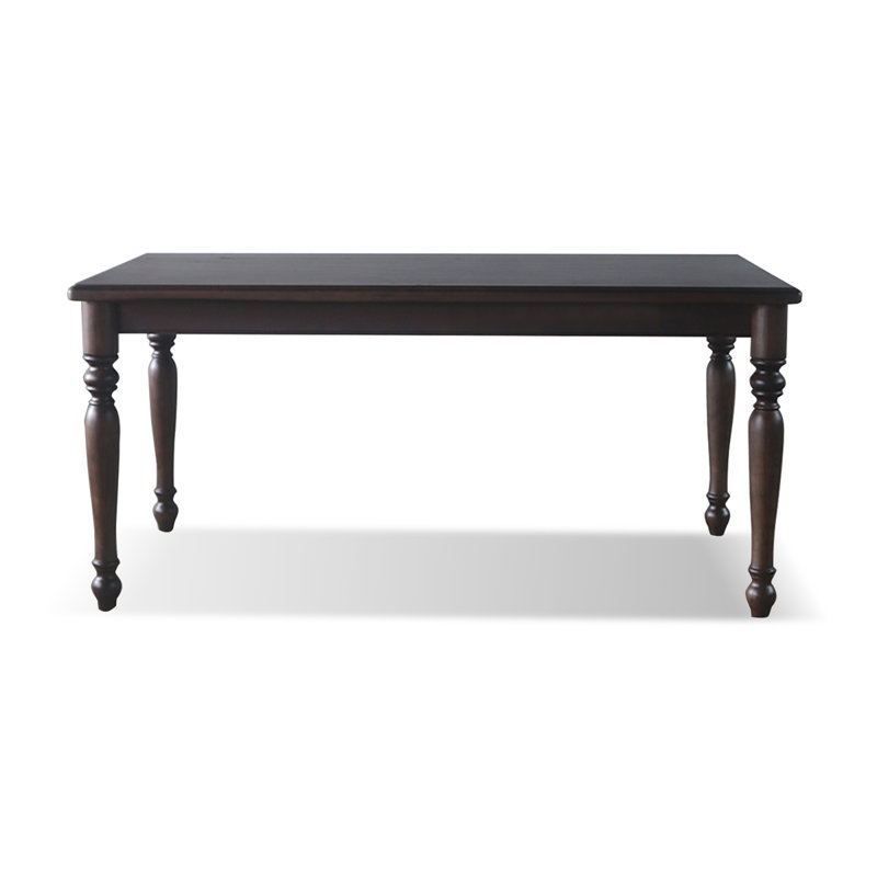 Dark brown Rectangle Solid Wood Dining Tables, 29.53"H x 62.99"L x 31.5"W