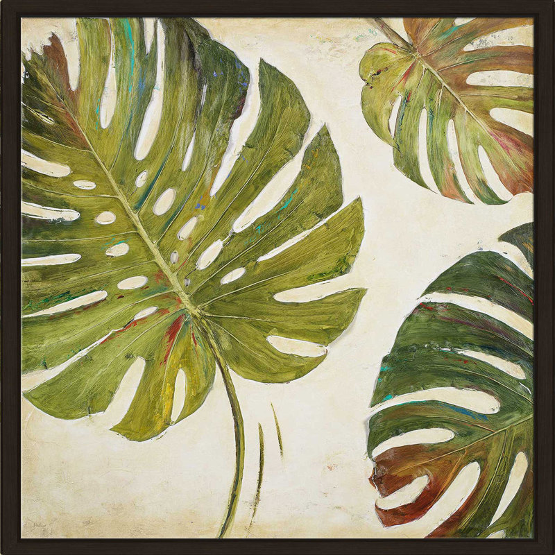 «Organic I» par Patricia Pinto - Peinture, Cadre flottant espresso, H 39,5 po x l 39,5 po x P 2 po