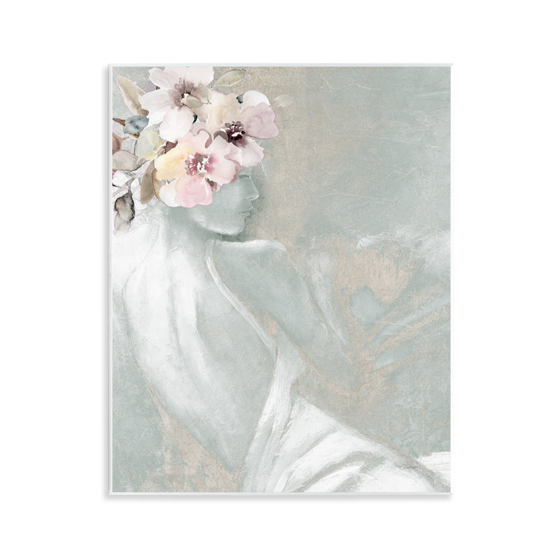 Art floral chic sur bois par Carol Robinson