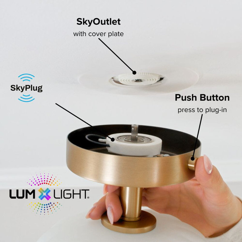 Kinsmon Plug & Play 1-Light Semi Flush Mount in Transitional and Modern Style-9 Inches Tall and 10 Inches Wide