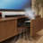 Mid-Century Modern Electric TV Stand With Ultra-Short Throw Projector Cabinet-419508334-419508323