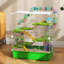 Cage à hamster polyvalente avec plusieurs fonctions de jeu et conception portable