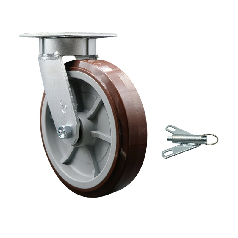 Kingpinless Poly on Polyolefin Swivel Caster