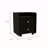 1-Shelf 2-Drawer Nightstand Wengue