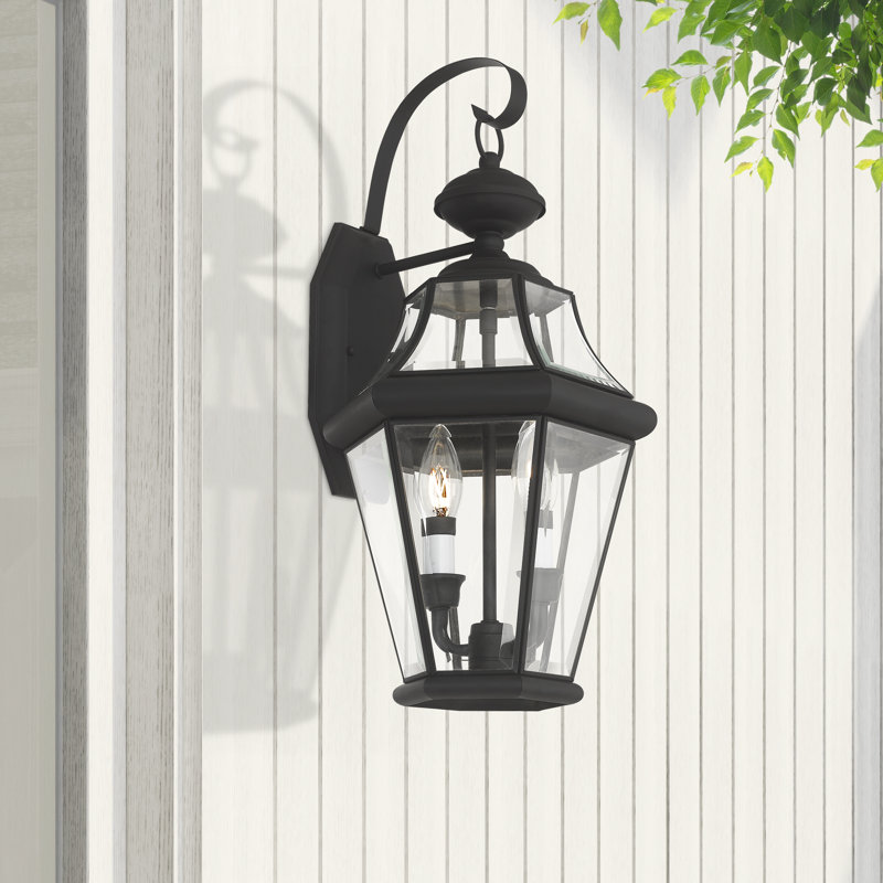 Creason Outdoor Wall Lantern, Black
