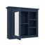 Armoire à pharmacie murale moderne 30 po x 28 po avec miroir et 3 tablettes ouvertes-1472020711