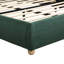 Upholstered Platform Bed Frame with Curved Headboard and Chenille Fabric-1929032714