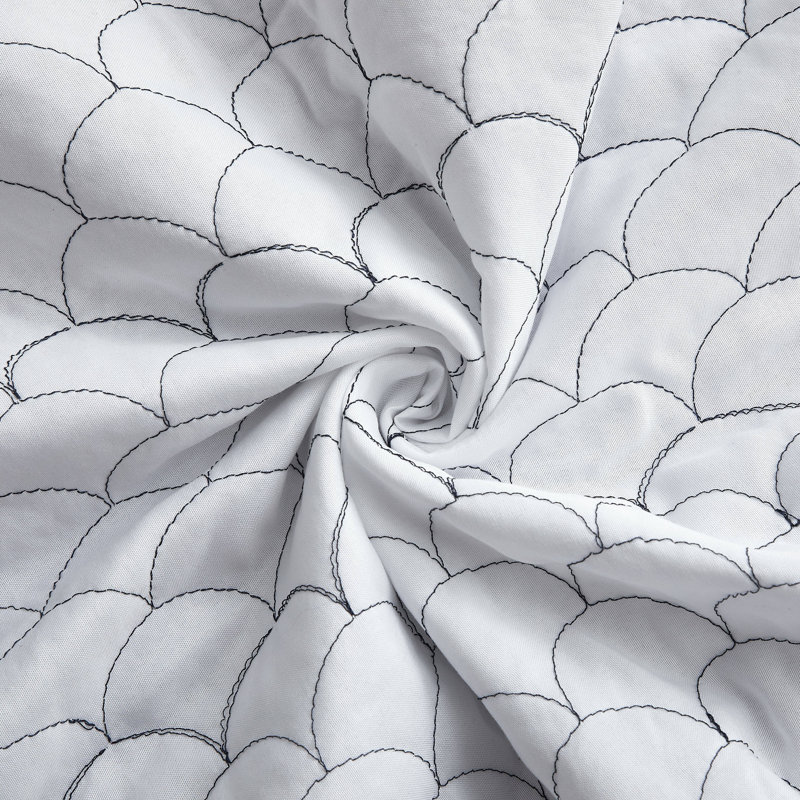 Novalie 7 Piece Scallops Comforter Set, California King Comforter + 6 Additional Pieces