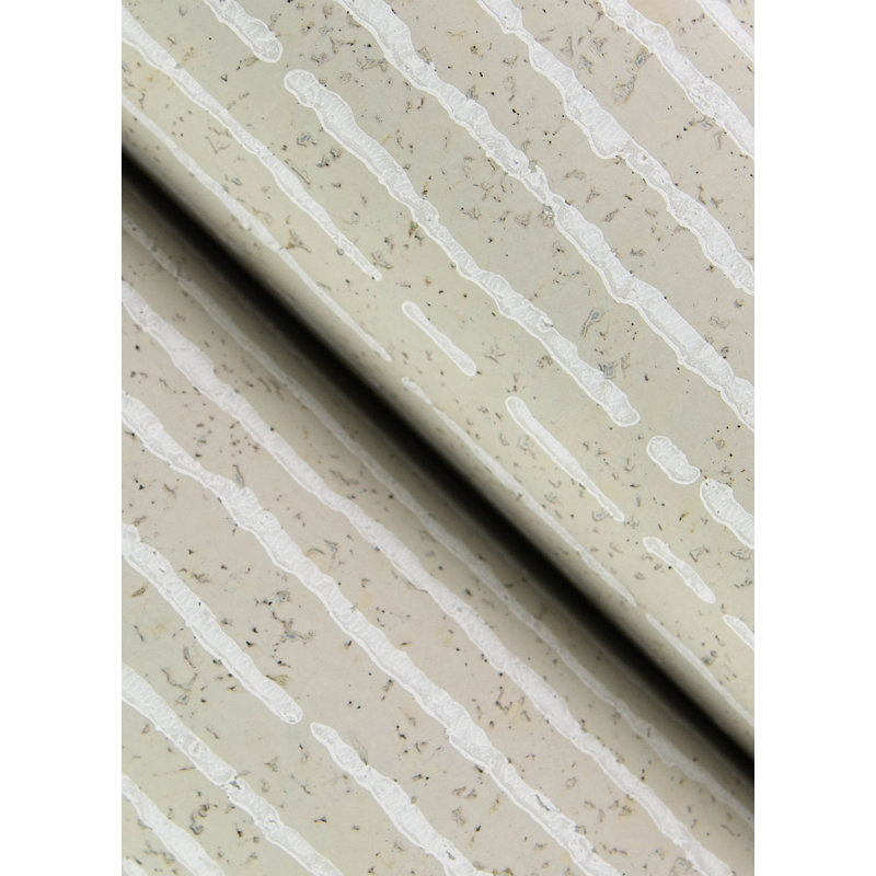 Papier peint géométrique Mortenson, Gris clair