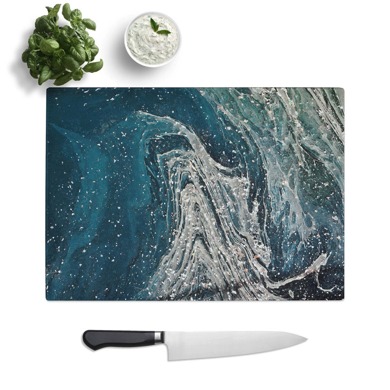 Tempered Glass Way to My Dreams in Abstract Chopping Board, 39 cm W x 28.5 cm L