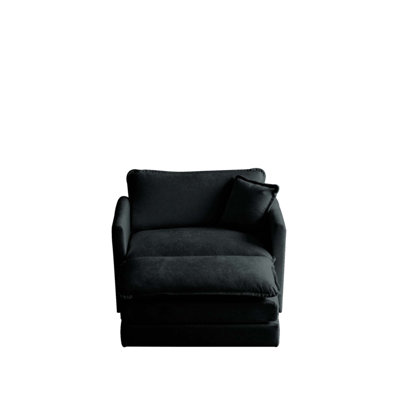 Modern Accent Chair With Ottoman