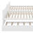 Full Over Full Rubber Wood Bunk Bed With Trundle