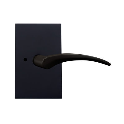 Bravura 937-8 Tybee Privacy Lever on Rectangular Contemporary Rose in Oil Rubbed Bronze - LH