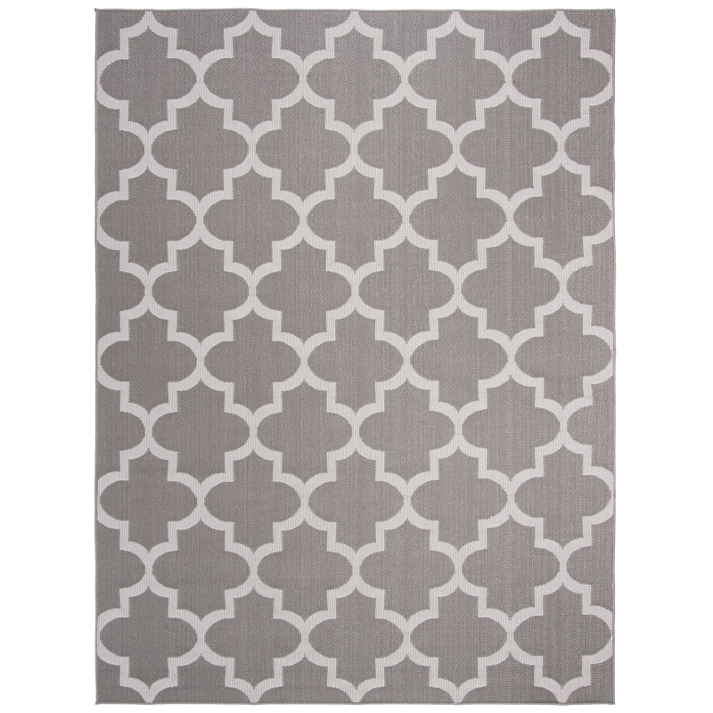 Tapis d'intérieur / extérieur géométrique Murielle Performance, Rectangle 9 pi x 12 pi