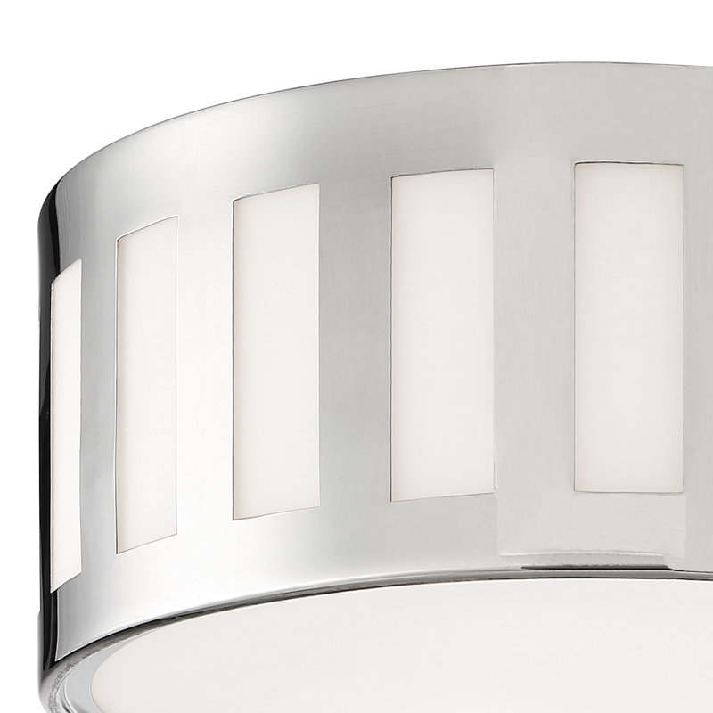 Ruano Flush Mount, Polished Nickel