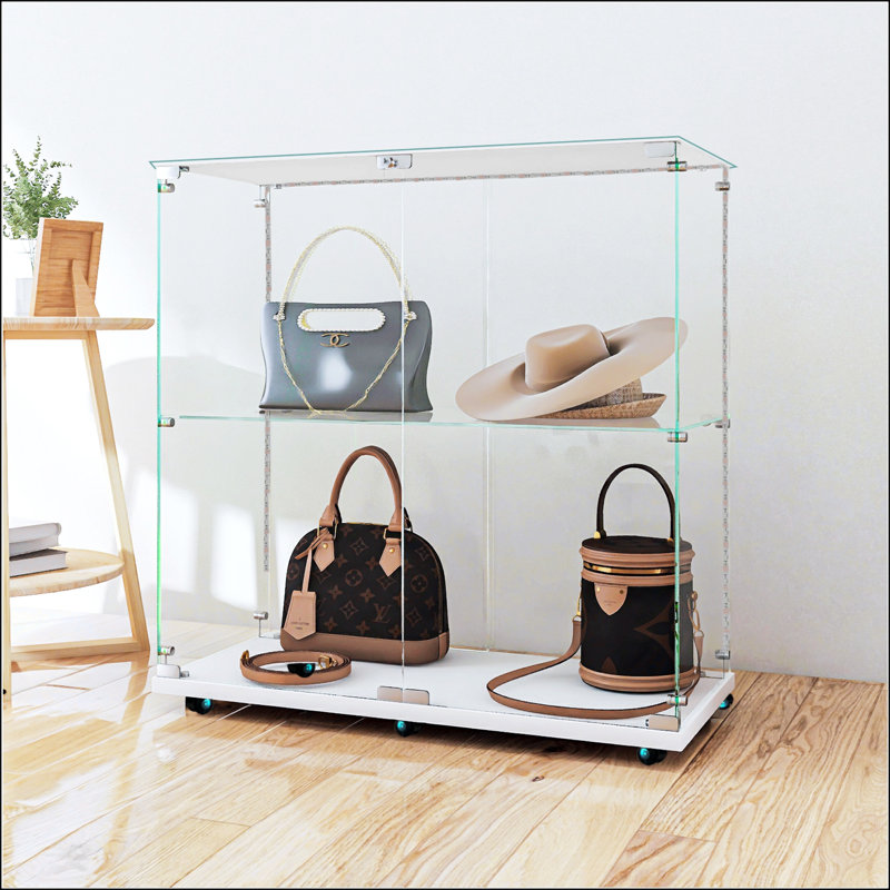 Vitrine en verre trempé, Blanc