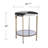 Round Faux Marble End Table