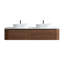 Meuble-lavabo cannelé avec armoire de rangement et tiroirs Avalon-133010686