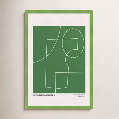 Caila "Geometric Abstraction in Green" Print