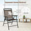 Fauteuil de patio pliant doré