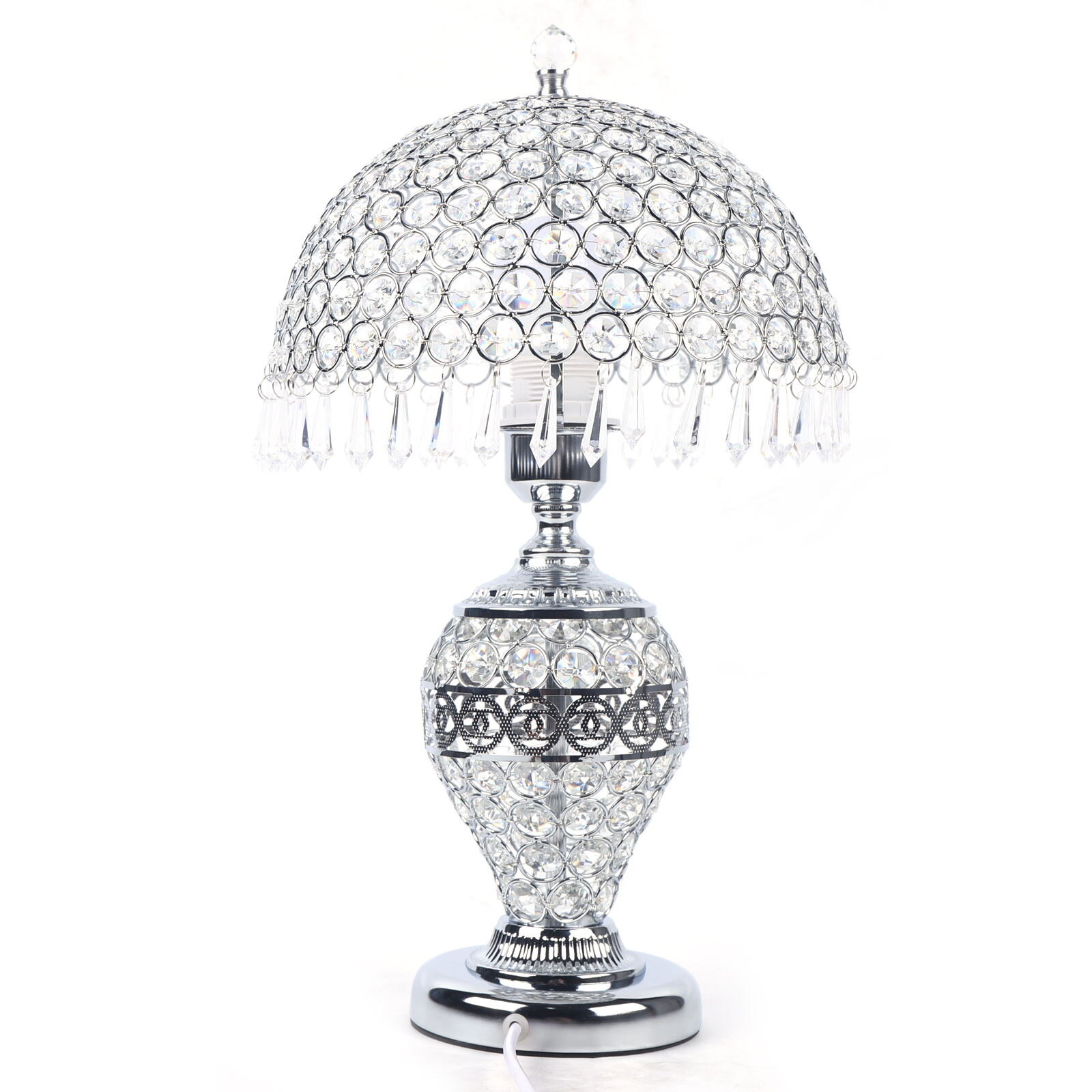 Crystal Lamp, Decorative Crystal Table Lamp With 3-way Dimmable
