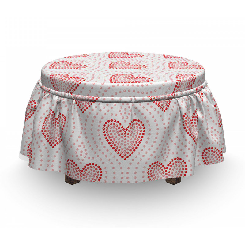 Ensemble de housse pour repose-pieds à coussins carrés 2 pièces perles