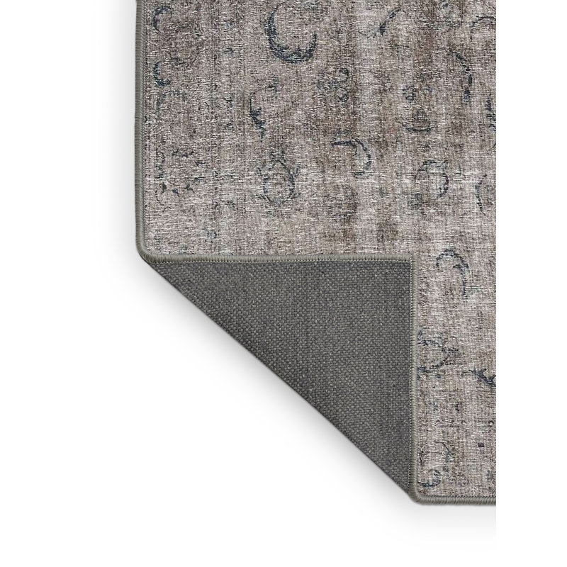 Tapis gris/beige traditionnel Nettey, Rectangle 5 pi x 7 pi