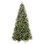 Arbre de Noël - 2178 branches en PE + PVC, baies rouges et pommes de pin, conception à charnières, support en métal stable - décoration de Noël réaliste