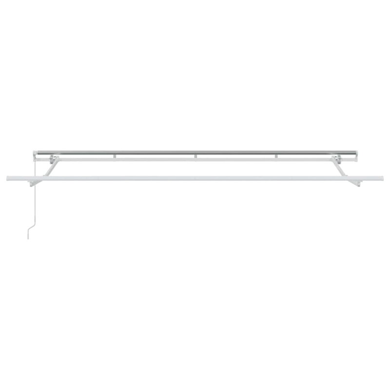 Brayden Studio 200cm D Retractable Door / Window Awning, Blue/White, 400 cm W x 200 cm D
