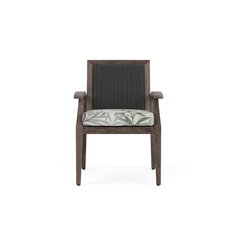 Frontier Outdoor Dining Armchair, Calidora Mist, Charcoal