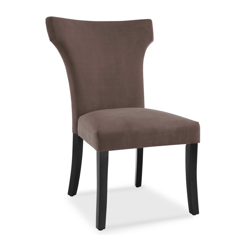 19.5'' H Upholstered Parsons Chair, Chocolate