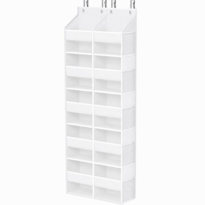 Extra Large Over The Door Organizer, 5-Layer Hanging Storage with 10 Pockets and 10 Mesh Side Pockets for Bedroom, Bathroom, Pantry and Nursery