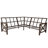 Nolensville Outdoor 5-Person L-Shaped Patio Conversation Set-921829770
